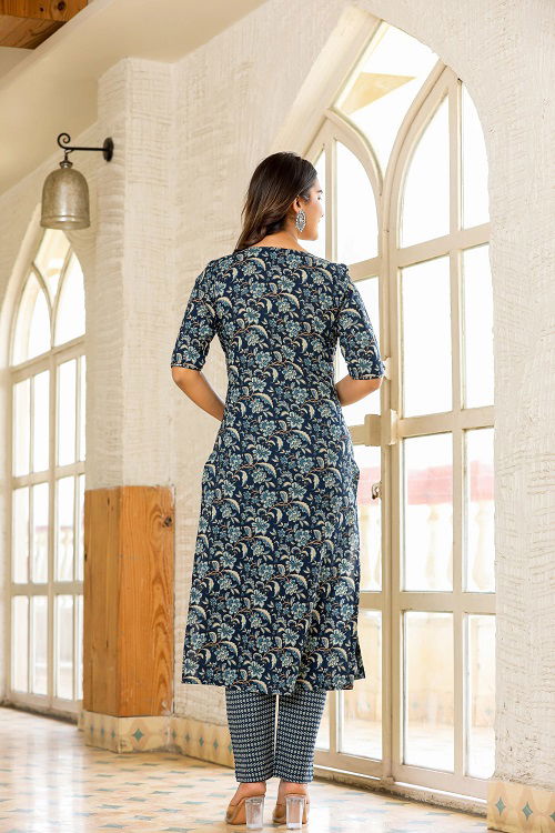 Dhruvi 101 Daily Wear Printed Rayon Kurti With Pant Dupatta Catalog
